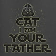 thumbnail image 2 of Cat I Am Your Father Cat Lover Womens Graphic T-Shirt, Charcoal, XX-Large, 2 of 5