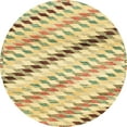 thumbnail image 1 of Ahgly Company Indoor Round Abstract Cinnamon Brown Abstract Area Rugs, 3' Round, 1 of 6