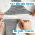 thumbnail image 4 of AMITOFO Diabetic Socks for Men Women, Extra Wide Diabetic Ankle Socks Cotton Non Binding Loose Top Neuropathy Socks, 4 Pairs, 4 of 6