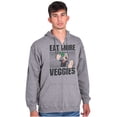 thumbnail image 5 of Eat More Veggies Popeye The Sailor Zip Up Hoodie Men's Women's Brisco Brands S, 5 of 6