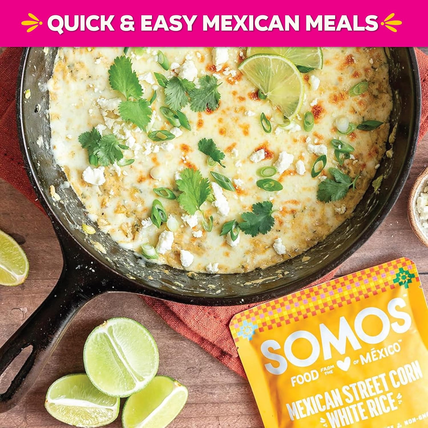 Somos Mexican Street Corn Pinto & Black Beans with a Hint of Jalapeno & Spices 10 oz