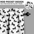 thumbnail image 5 of Kitchen Curtains 24 Inch Short - 3 Panel Set, Cute Horse Pony Print, Rod Pocket Window Curtain, 100% Polyester for Farmhouse, Retro Rural Kitchen, Easy Wash, 5 of 6