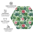 thumbnail image 4 of Pofeuu Succulents 1 Print Leather Coasters Set of 6, Round Cups Mugs Mat Pad for Home Kitchen Heat Resistant Drink Coasters,Hexagon, 4 of 7