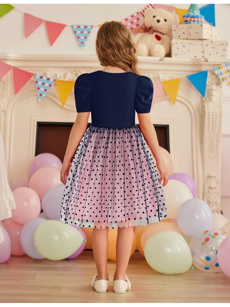 short sleeve tutu dress Sweet Wink Little Girls Raspberry Confetti Short Sleeve Tutu Dress