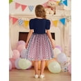 thumbnail image 5 of Arshiner Toddler Girls Tutu Dresses Party Formal Birthday Summer Puff Short Sleeve Tulle Dress, 5 of 6