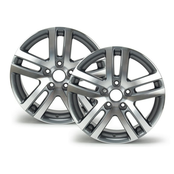 2-Pack NEW 16"x6.5" Replacement Wheel Rim for Volkswagen Jetta 2005-2018, Grey