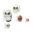thumbnail image 3 of Owl Nesting Doll Eggs Ornament, Wooden Matryoshka Nesting Dolls For Kids And Home Decoration, Easter Gift With Colorful Vests And Flowers Design, 3 of 3