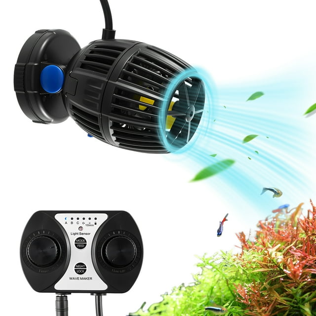 VEVOR Aquarium Wave Maker with Controller 20W DC 24V Powerhead with Magnetic Base