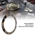 thumbnail image 4 of Ceramic Watch Bezels Insert, 40mm Diameter Watch Bezels Insert  Prevent Scratches Exquisite High Hardness  For Perfect Fitment White Character Black Back,Gold Character Black, 4 of 8