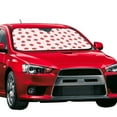 thumbnail image 2 of Bingfone Strawberry Floral Car Windshield Sun Shade Protector Keep Your Vehicle Cool Sun Shield Visor Cover Foldable for Car Truck SUV-Small, 2 of 8