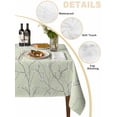 thumbnail image 2 of Sage Green Branches Table Cloth, Waterproof Tablecloth for Rectangle Tables, Vintage Art Farmhouse Reusable Washable Fabric Table Cover for Restaurant Kitchen Dining Tables 54"x108", 2 of 9