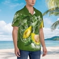 thumbnail image 2 of Lsque Friut Avocado pattern Hawaiian Shirt for Men, Unisex Summer Beach Casual Short Sleeve Button Down Shirts-XX-Large, 2 of 9