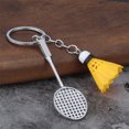 thumbnail image 4 of P-957 Yellow Badminton Keychain Model Simulation Portable For Trinket Bag Phone Sports Accessories Yellow #27Ijg, 4 of 6
