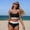 A325 Black, variant on Bikini Sets for Women Built-in Bra Color Block Scoop Neck Two Piece Swimsuits Contrast Binding Sporty Bathing Suits Cheeky Beachwear