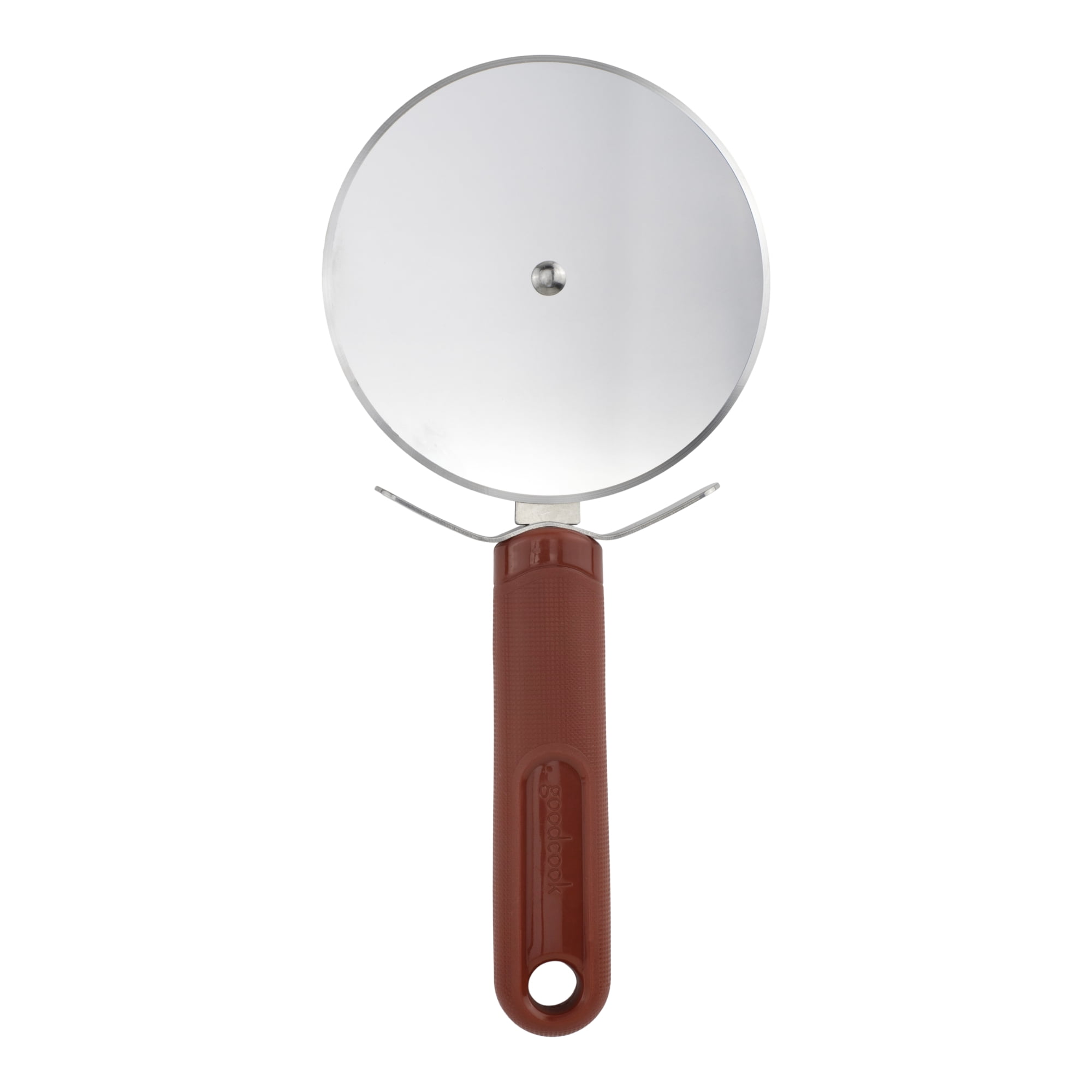 GoodCook PROfreshionals 3.5' Stainless Steel Jumbo Pizza Cutter, Red