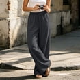 thumbnail image 5 of VV AVEORS Womens Wide Leg Sweatpants Drawstring Baggy Sweat Pants With Pockets Elastic Waisted Lounge Casual Trousers Dark Gray S, 5 of 6