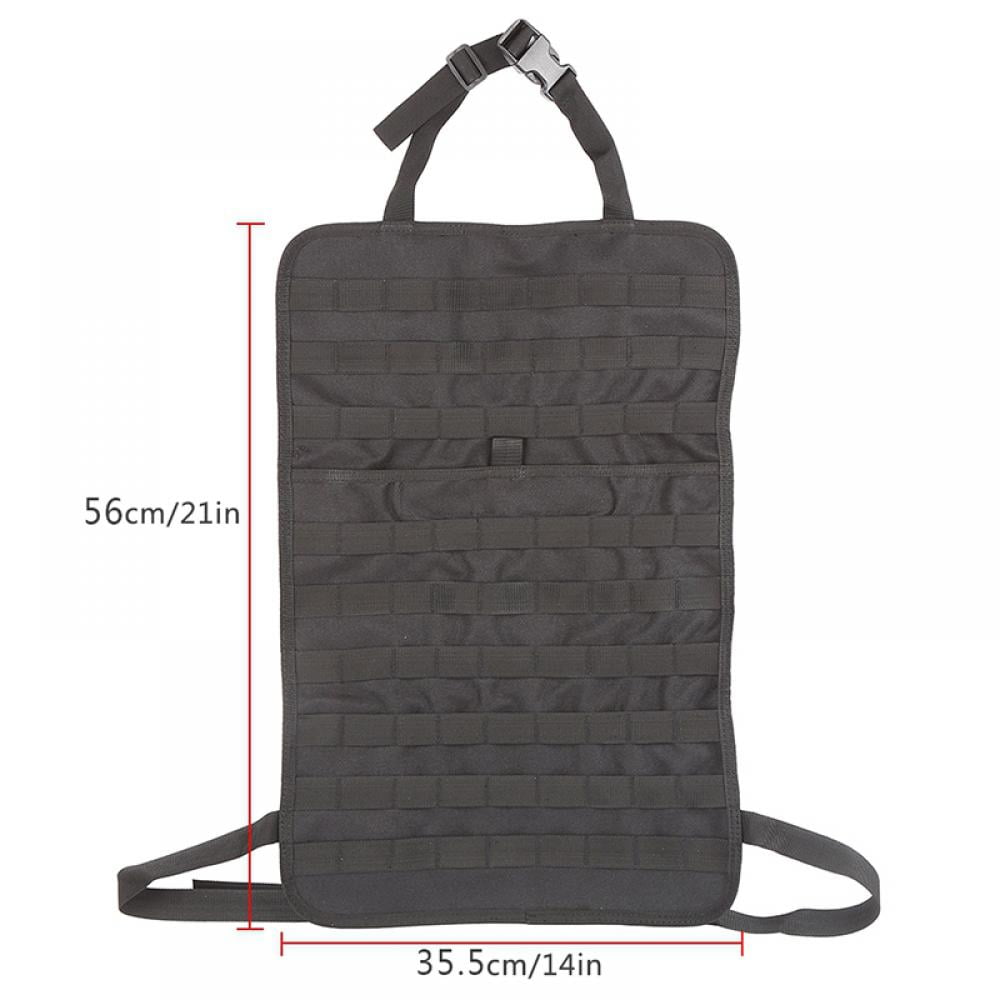 Details about   Tactical Molle Vehicle Panel Car Seat Back Organizer Storage Bag Hanging Pouch 