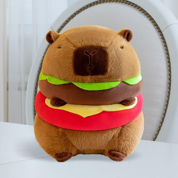 Carpincho de peluche, almohadas de peluche de , juguete Adorable, decoración de almohada, muñeco de peluche de para dormitorio y sala S