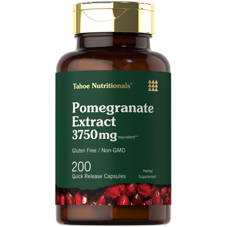 Pomegranate Extract | 3750mg | 200 Capsules | by Tahoe Nutritionals