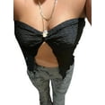 thumbnail image 3 of Lnzyyephy Women's Bandeau Tops, Fashion Sleeveless Solid Color Twist Front Split Tube Tops, 3 of 7