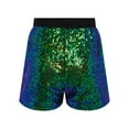 thumbnail image 2 of TTAO Girls Sequins Dance Shorts Elastic Waistband Jazz Style for Hip Hop For Stage Performance Theme Events Green 2-6, 2 of 7