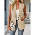 thumbnail image 3 of Women'S Summer Sleeveless Vest Tops Fashion Casual Work Office with Pockets  XL, 3 of 6