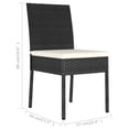 thumbnail image 2 of vidaXL Patio Dining Chairs 2 pcs Poly Rattan Black, 2 of 5