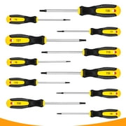 Tonsiki 12pcs Security Torx Screwdriver Set, 6 Point Star Screwdriver Set, Magnetic Torque Screwdriver, Precision T5 T8 T15 T25 T30 Torx Screwdriver
