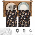 thumbnail image 5 of Coffee Kitchen Towels Set of 2, Hot Cafe Cup Beans Modern Retro Black Absorbent Dish Towels for Kitchen, Microfiber Hand Towel, Quick Drying Tea Towel for Cleaning Decorative Dishcloths, 5 of 7