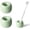 Light Green, variant on Mini Ceramic Toothbrush Holder for Bathroom - Blue Small Countertop Organizer, Easy Clean Toothbrush Stand, Suit for Electric Toothbrush Head, Pens & Coffee Spoon, Pack of 2