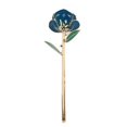 thumbnail image 4 of 24K Gold Plated Rose Gold Dipped Rose Decoration Real Rose Gold Plated Ornament with Stand for Wedding Birthday Dark Blue, 4 of 5
