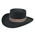 thumbnail image 2 of Weikingp Cowboy Hats for Women Fisherman Hat Women and Men Unisex Hat Steam Punk Hat Top Hat Fashion Ribbon Decorative Hat Wide Brim Hats for Women Black One Size Clearance！, 2 of 3