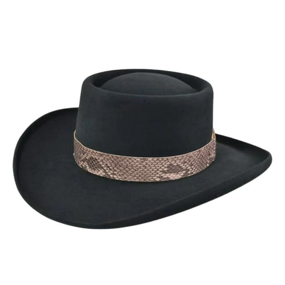 Outfmvch cowboy hat cowgirl hats wide brim hats for women womens hat straw hats for men Women And Men Unisex Hat Steam Punk Hat Top Hat Fashion Ribbon Decorative Hat Black One Size
