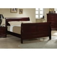 thumbnail image 3 of Louis Philippe Traditional Red Brown Sleigh Full B, 3 of 7