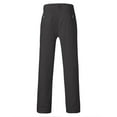 thumbnail image 5 of AWZXDE Men's Solid Color Pocket Button Casual Sporty Straight Leg Dress Pants for a Versatile and polished Dark Gray,M, 5 of 5