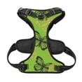 thumbnail image 5 of Picia Golden Glitter Butterflies No-Pull Dog Harness Reflective Front Clip Vest with Handle,Step-in Air Dog Harness,Adjustable 2 Metal Rings 4 Buckles,Easy to Put on & Take Off Small, 5 of 9