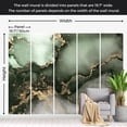 thumbnail image 3 of Surface Background Wallpaper Wall Mural - Green Gold Watercolor Inspiration, 3 of 5