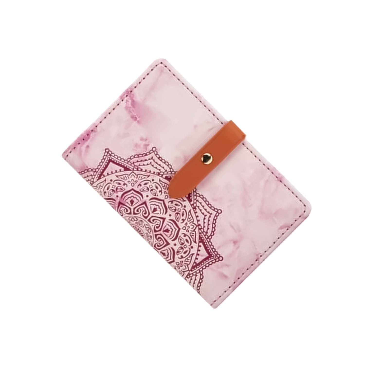 Universal Datura Flower Phone Card Holder Pocket - Hot Pink