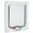 White, variant on Riousery Cat Lock Security Flap Door Flip Plastic Small Pet Gate for Cats and Dogs, Indoor/Outdoor Weatherproof, Includes Screws, White Small (7.87 inches / 20 cm) Ultimate Convenience