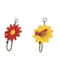 thumbnail image 3 of FOMIYES 2Pcs Bathroom Hanger Resin Decorative Hooks Assorted Color Fashionable Style, 3 of 6