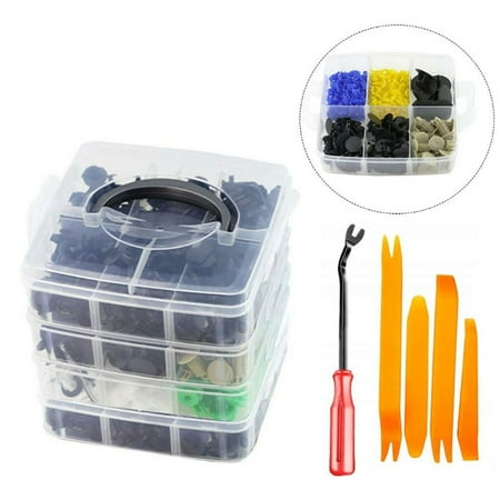

Sonceds 620 Pcs Car Retainer Clips Fasteners Rivets with Stainless Steel Fastener Remover Repair Kit Cars Parts for Door Trim Body Panel