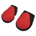thumbnail image 3 of 1 par de botas para patas traseras de caballo, botas para tendones de caballo para saltar, correr, deportes de alta velocidad, patas traseras rojas M, 3 of 14