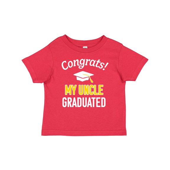 Inktastic Congrats My Uncle Graduated with Cap Boys or Girls Baby T-Shirt