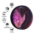 thumbnail image 4 of Gukieu Neon Futuristic Dragon Print Car Tire Cover, Adjustable Waterproof and Dustproof Tire Protection Cover, Suitable for SUV, Truck, Van-17 inch, 4 of 6
