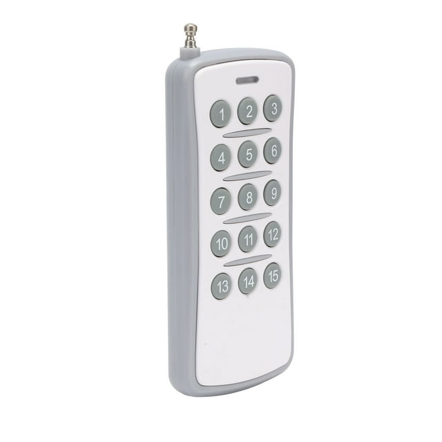 Reemplazo De 433MHz Control Remoto Universal Inalámbrico ABS 15 Teclas Interruptor De Control Remoto Para Luz De Puerta De Repuesto