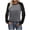 Gris Foncé, variante sur Chemises pour Femmes, Mode Décontractée, Coupe Régulière, Manches Longues, T-Shirt à Blocs de Couleur, Col Rond, Haut Léger, T-Shirts pour Femmes