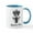 White/Blue Inside, variant on CafePress - Queen Bee Mugs - 11 oz Ceramic Mug - Novelty Coffee Tea Cup