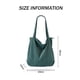 thumbnail image 5 of Bolso de mano de pana para mujer, con cremallera, informal, de gran capacidad, con bolsillos, 5 of 5