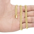 thumbnail image 5 of Nuragold 18K Real Yellow Gold Solid Miami Cuban Link Chain Necklace 16"-30" (2.7mm-7mm) Italian Jewelry for Men & Women, 5 of 19