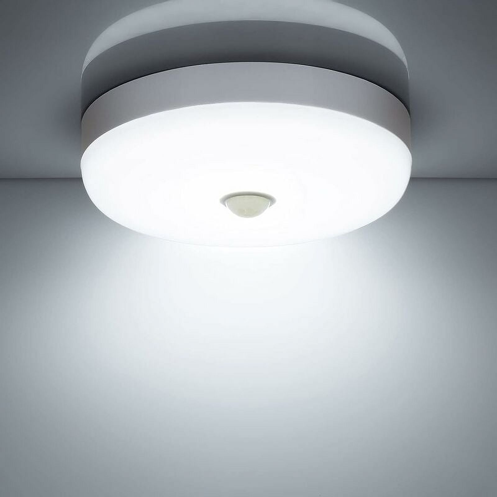 Rechargeable Battery Motion Sensor Light, Wireless Ceiling Light with Warm Color Light for Hallway Closet Bedroom, Stick-On Installation Easy Setup